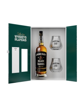 Coffret Jameson Black Barrel + 2 verres 70cl 40%