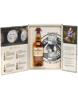 Coffert The Glenlivet 15 Jahre + 2 Gläser 70cl 40%