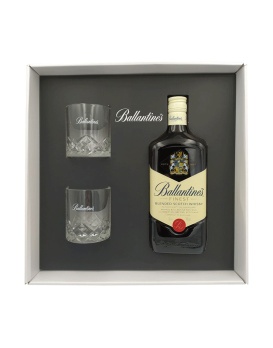 Coffret Ballantine's + 2 verres 70cl 40%