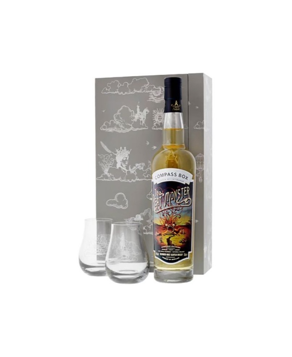 Whisky THE PEAT MONSTER Coffret 2 Gläser 70cl 46%