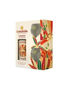 Rhum Coffret Cihuatán Cinabrio 12 Ans (70Cl) + 2 Verres 70cl 40%