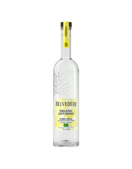 Vodka Belvedere Organic Infusion Bouteille Citron & Basilic 40% 70cl