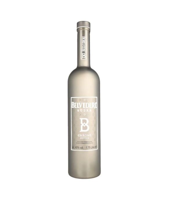 Vodka Belvedere Bouteille Lumineuse Chrome 40% 70cl