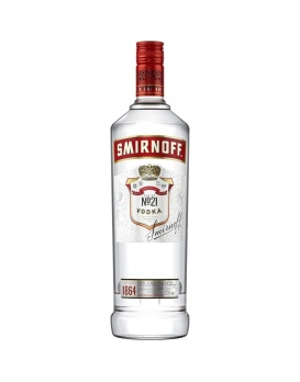 Vodka Smirnoff 21 Red Litre 37.5% 100cl