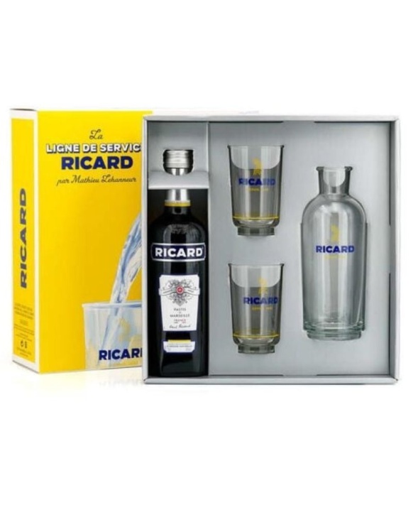 Coffret Ricard Lehanneur + 2 Gläser 70cl 45%