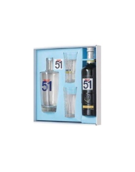 Coffret Pastis 51 + 2 Gläser 70cl 45%