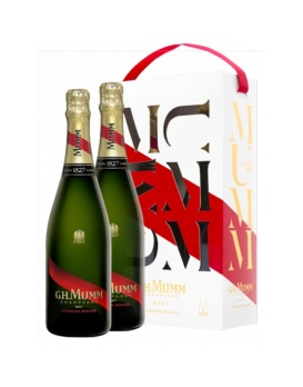 Coffret G.H.Mumm Cordon Rouge Brut 2 Flaschen 75cl 12%