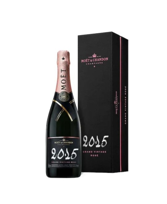 Champagner Moet & Chandon Grand Vintage Rose 2015 Flasche in Hülle 12,5% 75cl
