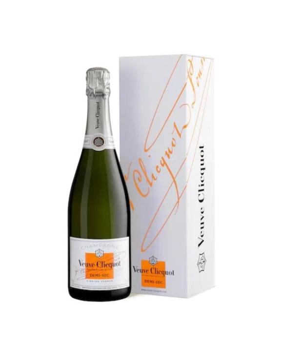 Champagner Veuve Clicquot Demi-Sec Flasche in Hülle 12% 75cl