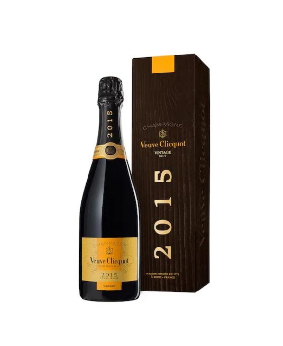 Champagner Veuve Clicquot Jahrgang 2015 Flasche in Hülle 12% 75cl