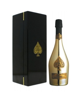 Champagner Armand de Brignac Brut Flasche in Holzkiste 12,5% 75cl