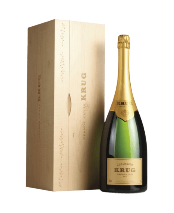 Champagner Krug Grand Cuvee Flasche in Holzkiste 3x75cl Edition 162 12% 225cl