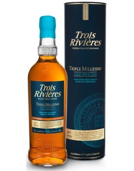 Rhum Trois Rivières Triple Millésime 2006 - 2014 - 2016 Tube 70cl 42%