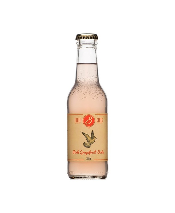 Tonic et Soda THREE CENTS Pamplemousse 20cl 0%
