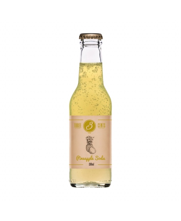 Tonic et Soda THREE CENTS Ananas 20cl 0%