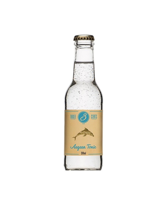 Tonic et Soda THREE CENTS Agean Tonic (méditerranéen) 20cl 0%