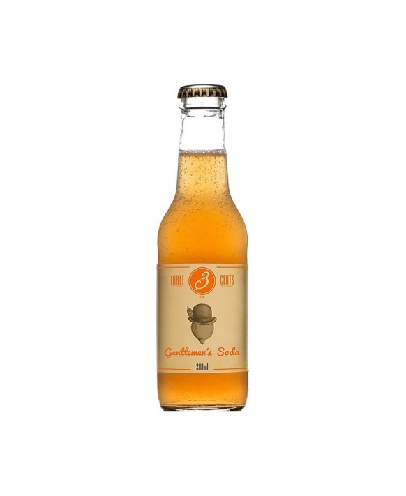 Tonic et Soda THREE CENTS Mandarine et Bergamote 20cl 0%