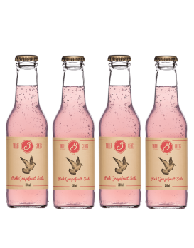 Tonic et Soda THREE CENTS Pamplemousse pack de 4 20cl 0%
