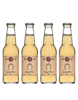 Tonic et Soda THREE CENTS GINGER BEER pack de 4 20cl 0%