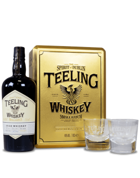 Teeling Small Batch Blended Whiskey Box Metallbox 2 Gläser 70cl 46%