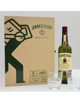 Coffret Jameson Irish Whiskey 70cl 40% avec 2 Verres