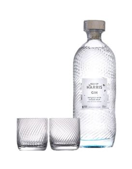 Coffret Isle of Harris Gin avec 2 Verres Martini et 2 Verres Highball