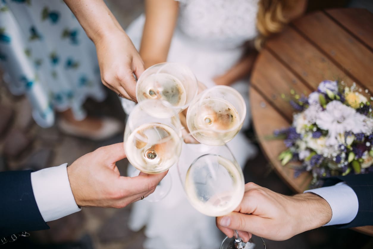 Alkohol für die Hochzeit